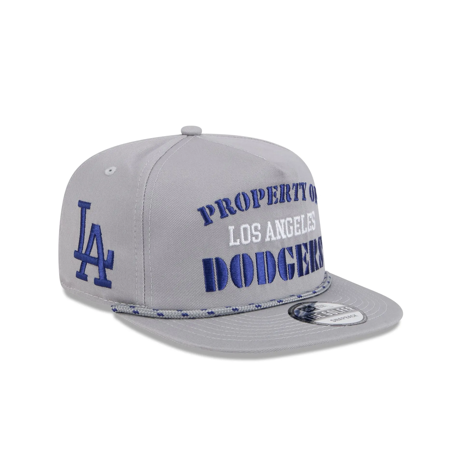 Los Angeles Dodgers Vintage Gray Rope Golfer Hat sold by New Era
