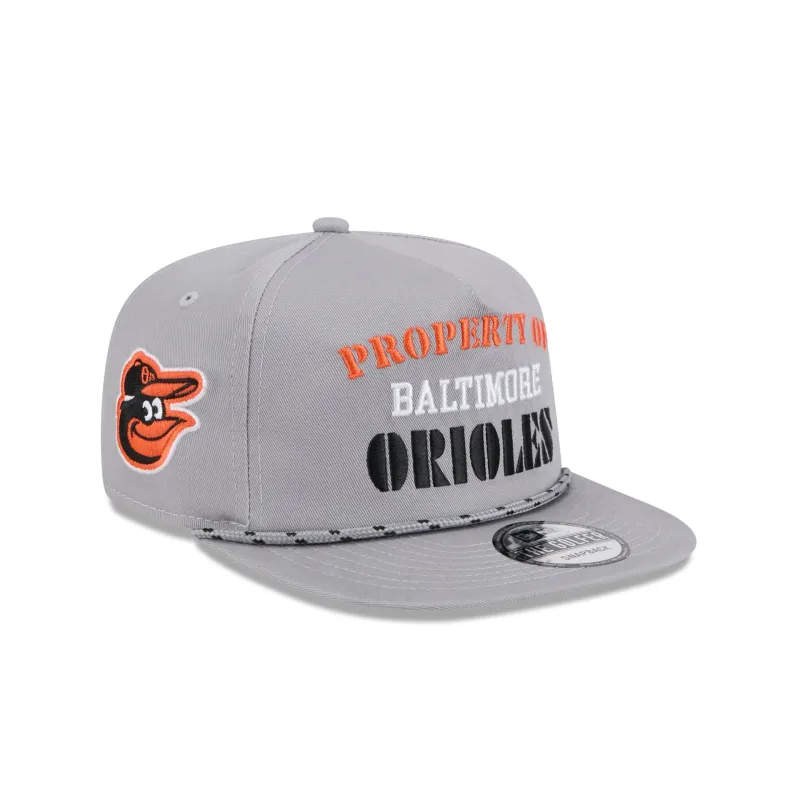Baltimore Orioles Vintage Gray Rope Golfer Hat sold by New Era
