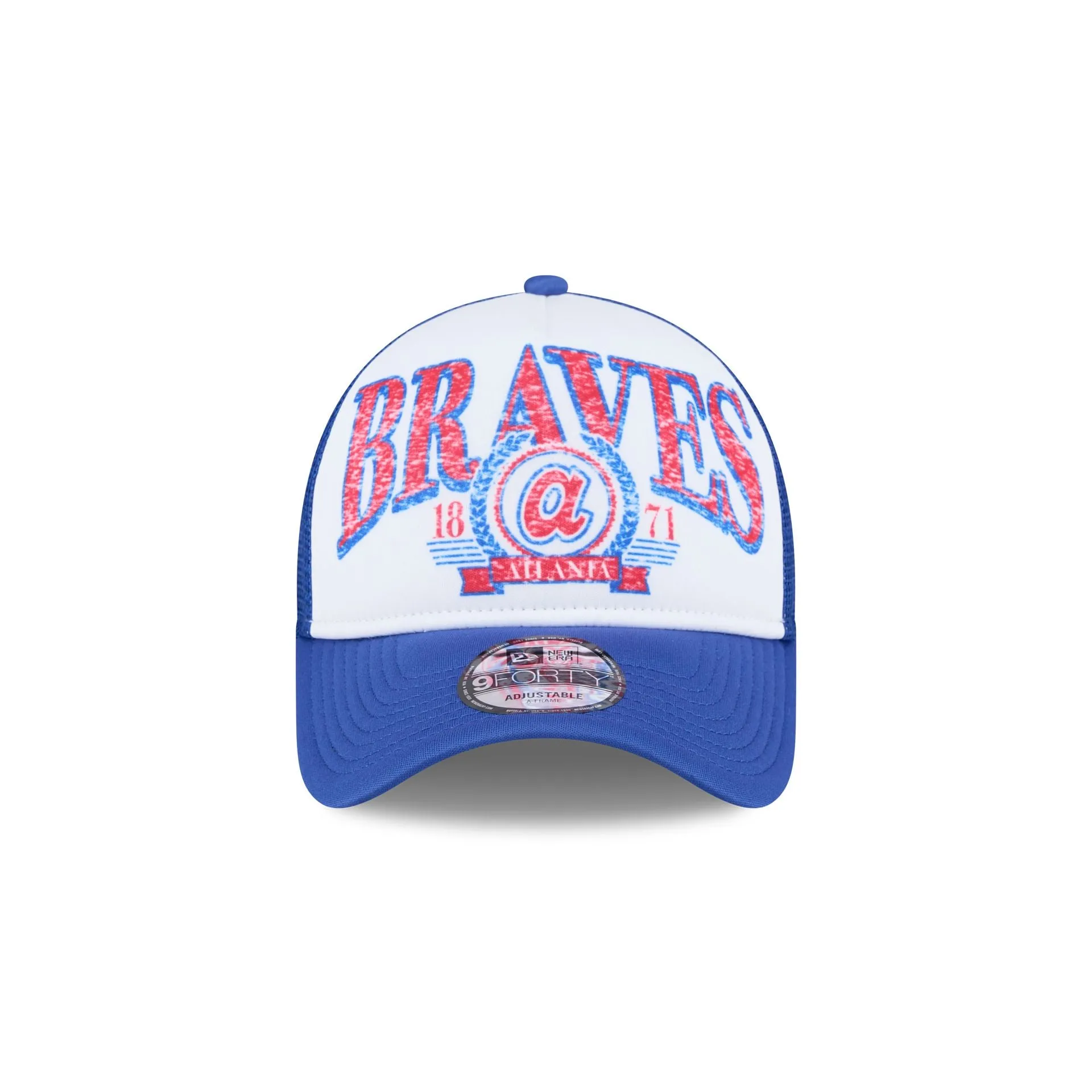 Atlanta Braves Distressed 9FORTY A-Frame Trucker Hat sold by New Era product image thumbnail 2