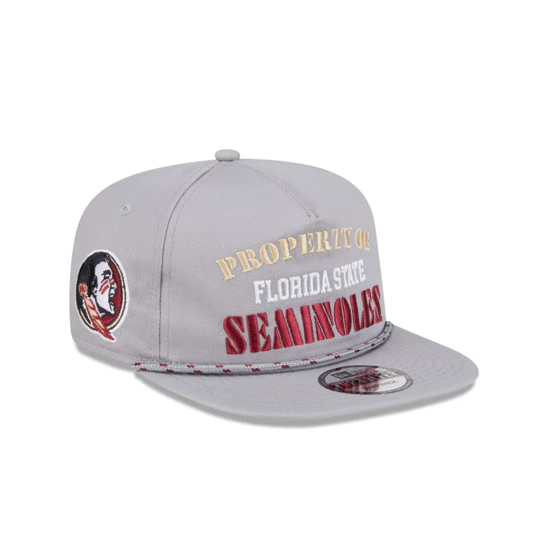 Florida State Seminoles Vintage Gray Rope Golfer Hat sold by New Era