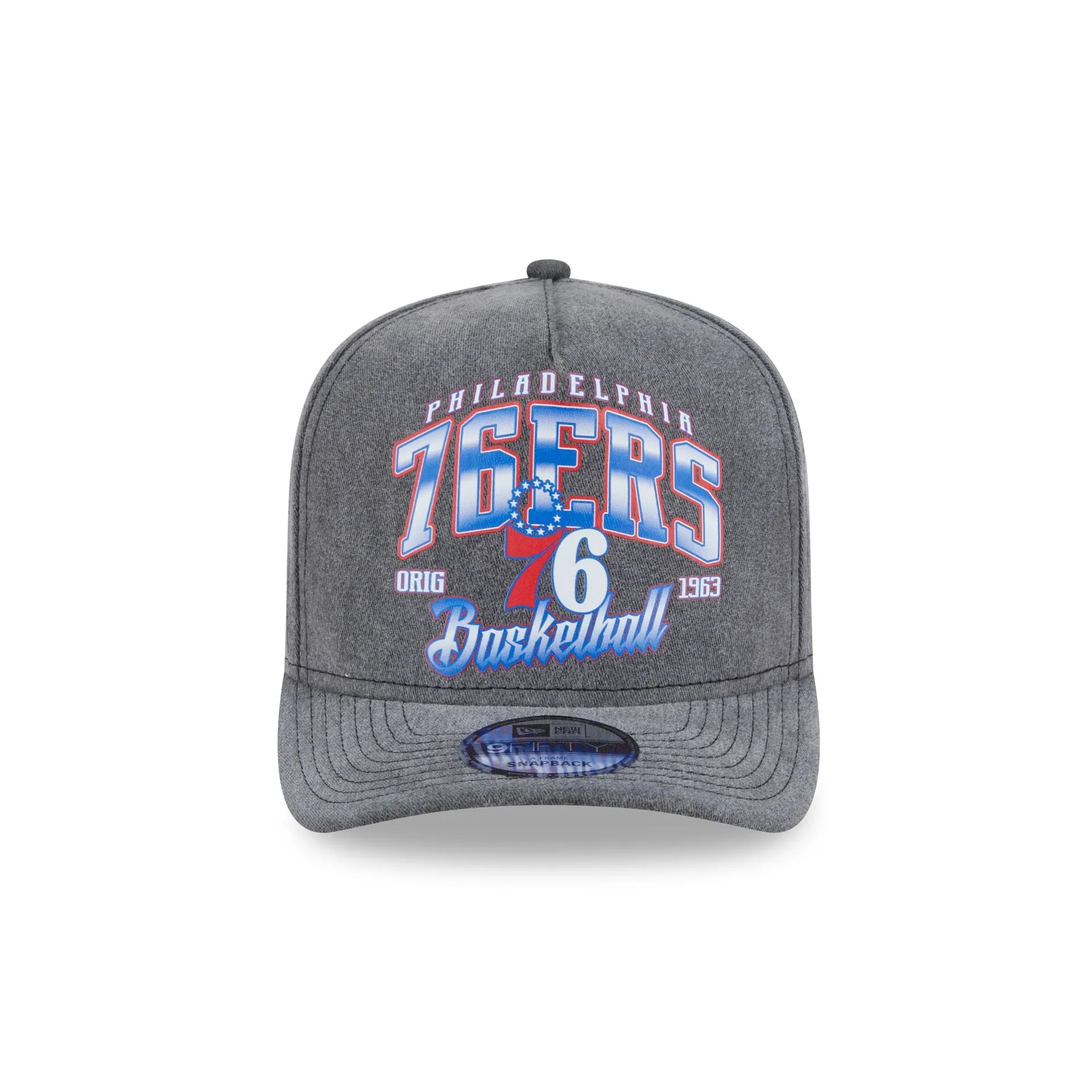 Philadelphia 76ers Washed 9FIFTY A-Frame Snapback Hat sold by New Era product image thumbnail 2