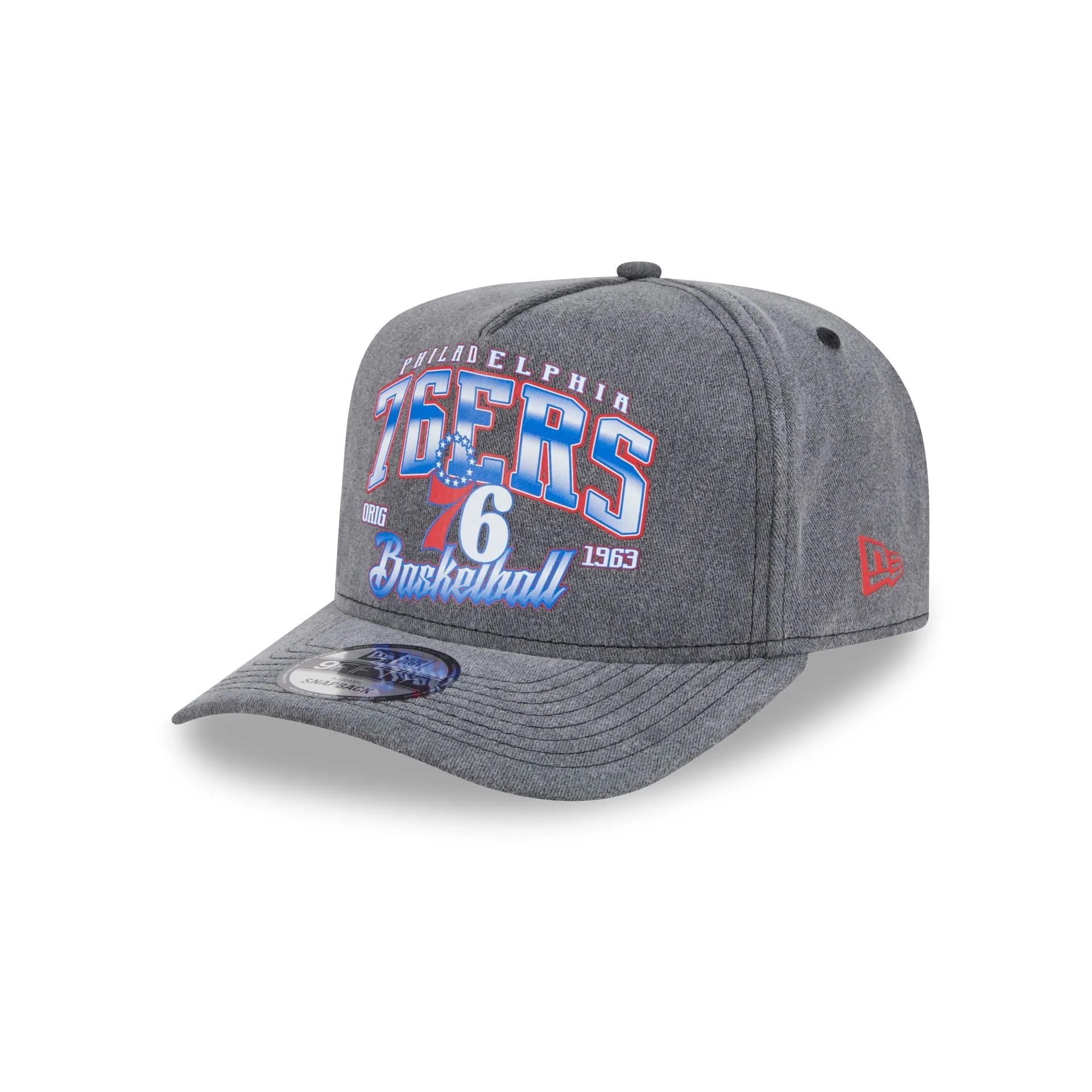 Philadelphia 76ers Washed 9FIFTY A-Frame Snapback Hat sold by New Era