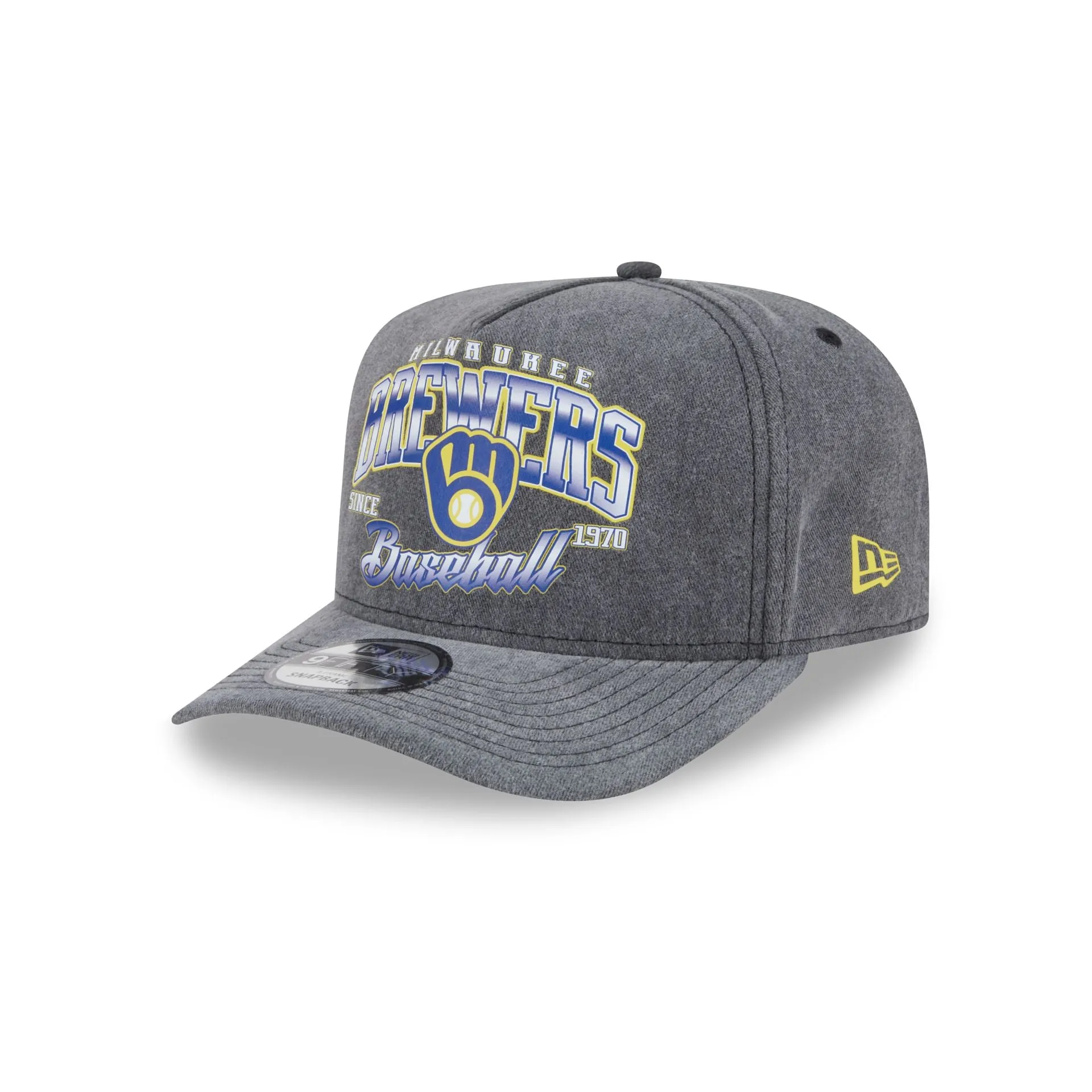 Milwaukee Brewers Washed 9FIFTY A-Frame Snapback Hat sold by New Era
