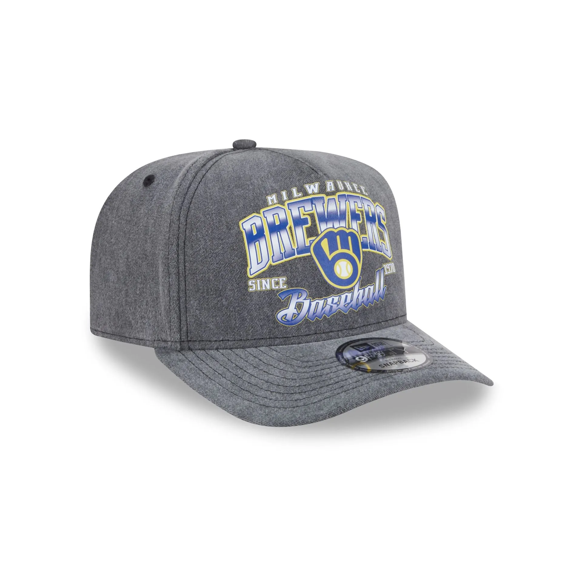 Milwaukee Brewers Washed 9FIFTY A-Frame Snapback Hat sold by New Era product image thumbnail 3
