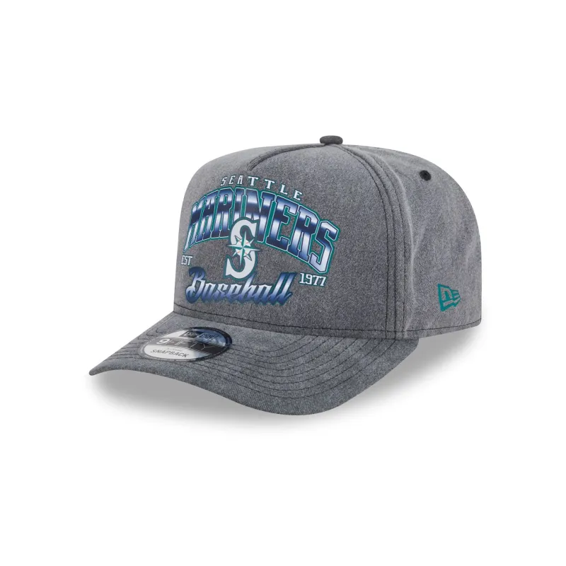 Seattle Mariners Washed 9FIFTY A-Frame Snapback Hat sold by New Era