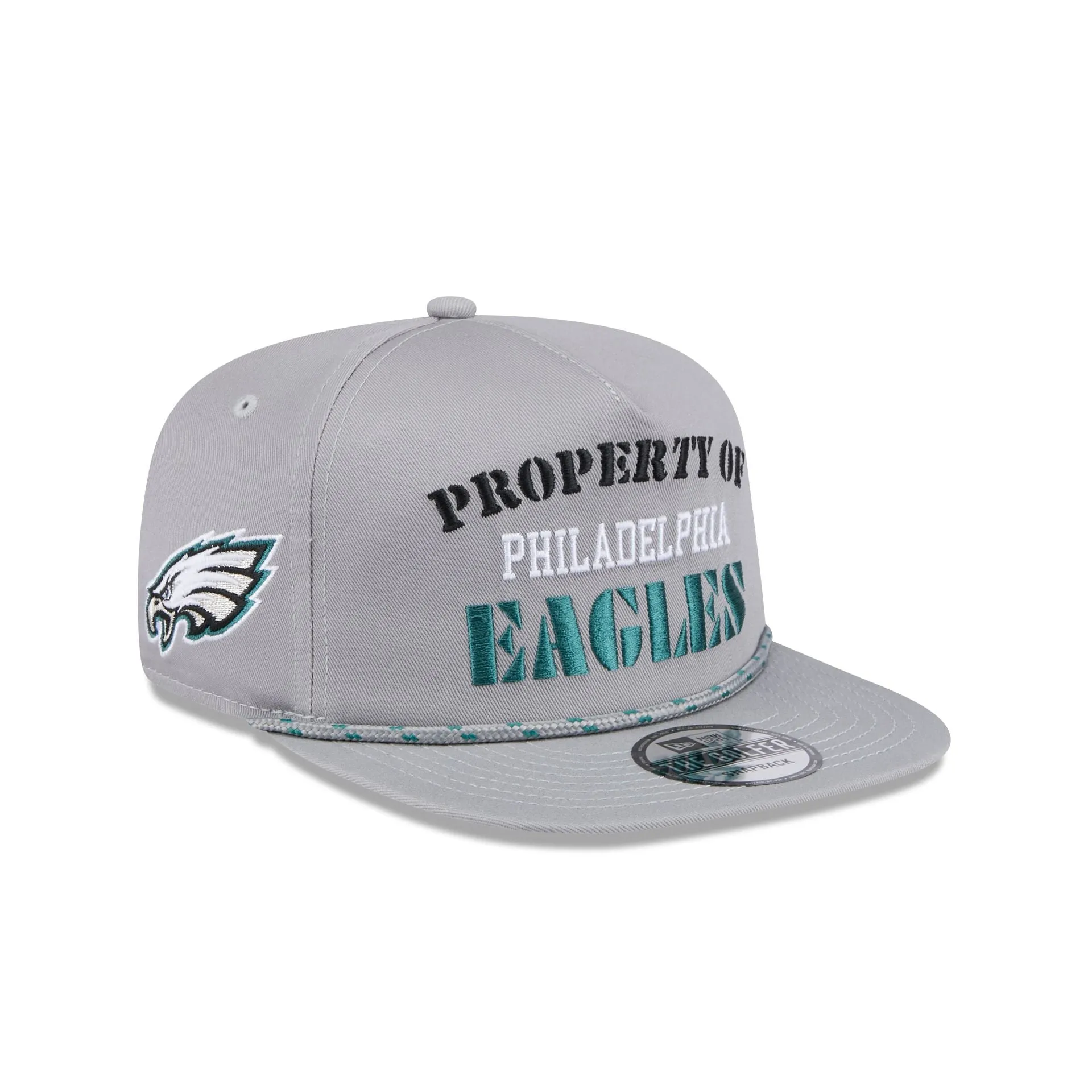 Philadelphia Eagles Vintage Gray Rope Golfer Hat sold by New Era