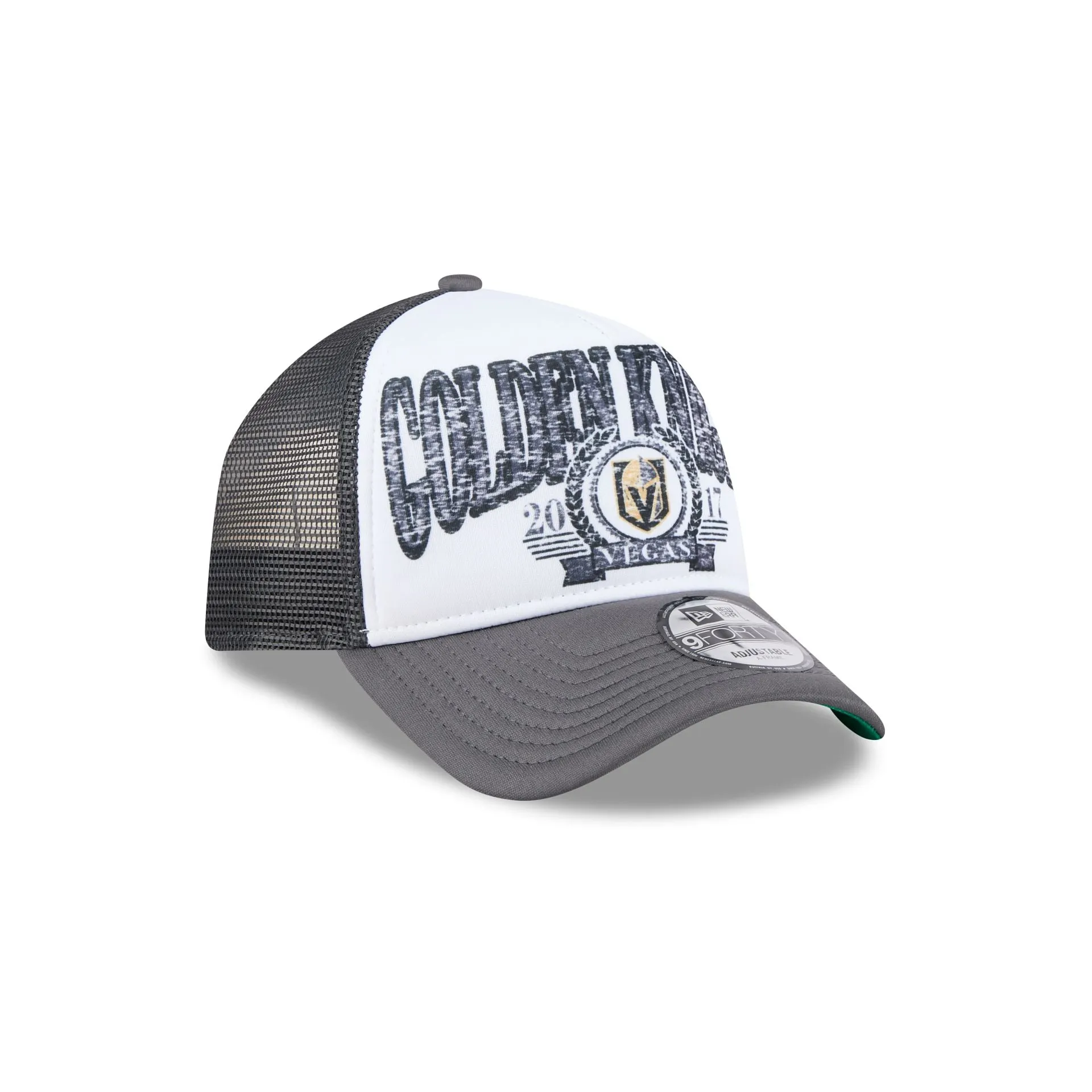 Vegas Golden Knights Distressed 9FORTY A-Frame Trucker Hat sold by New Era product image thumbnail 3