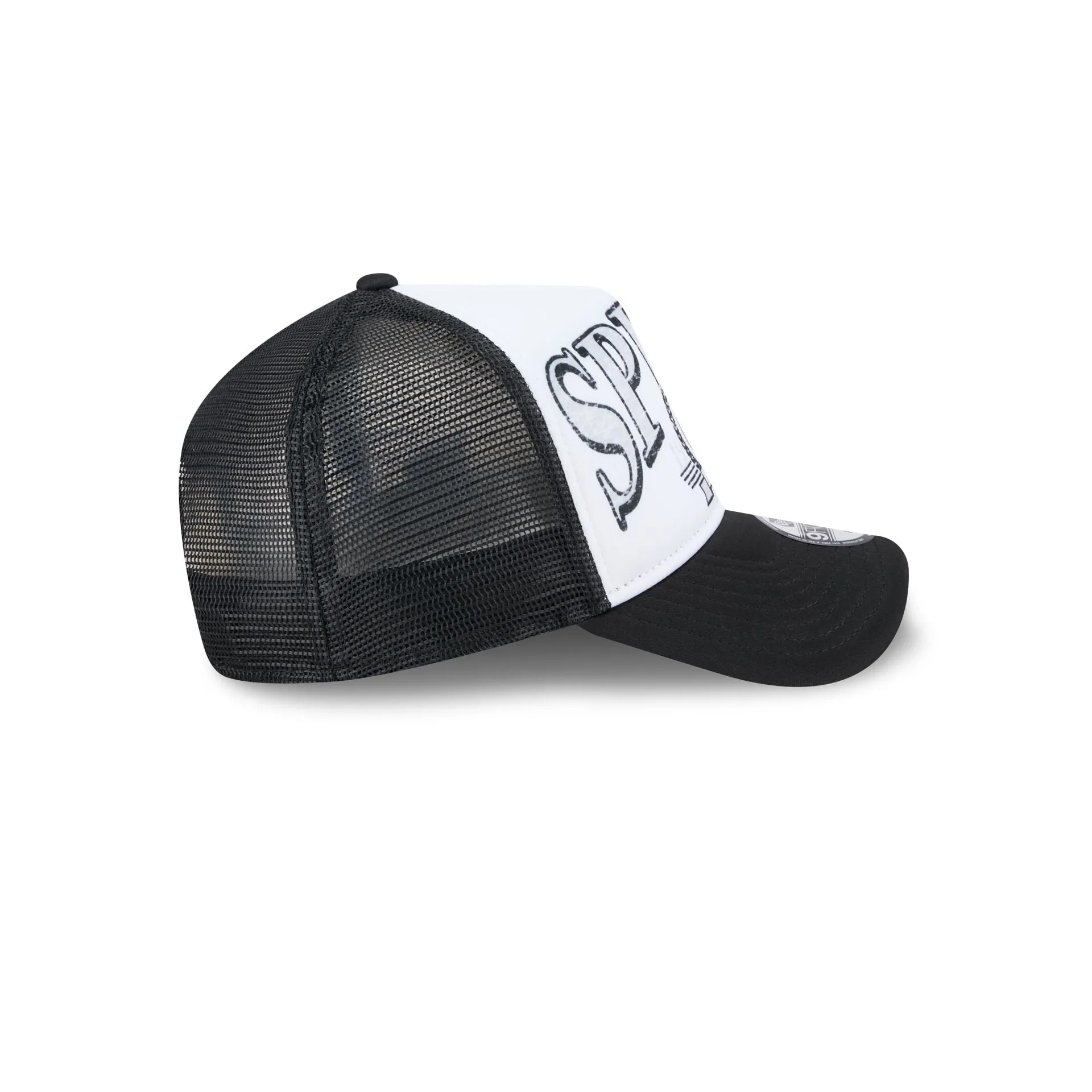 San Antonio Spurs Distressed 9FORTY A-Frame Trucker Hat sold by New Era product image thumbnail 5
