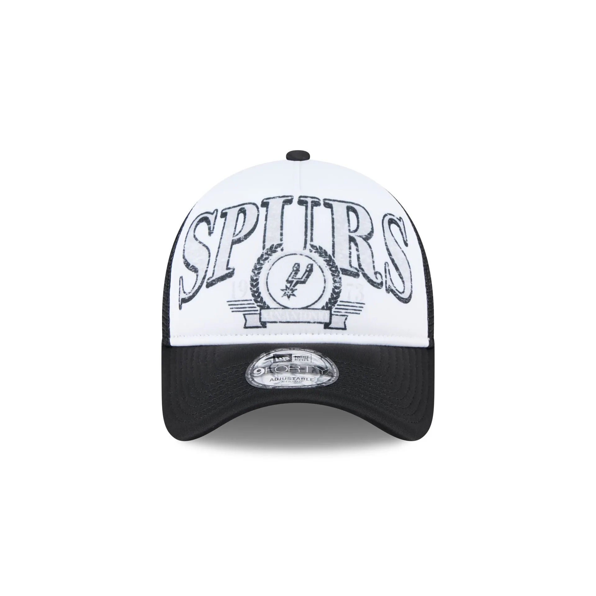 San Antonio Spurs Distressed 9FORTY A-Frame Trucker Hat sold by New Era product image thumbnail 2