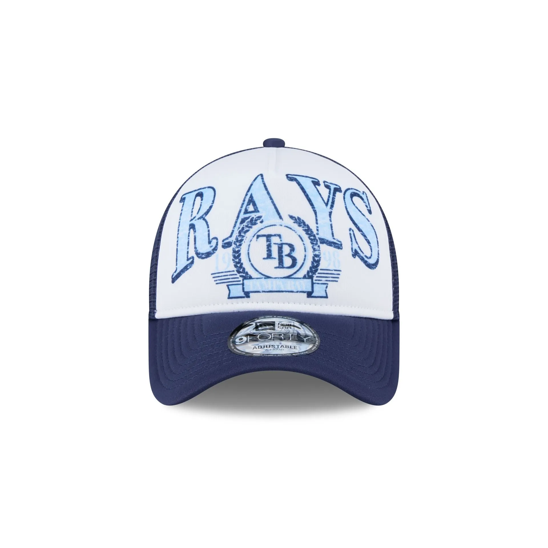 Tampa Bay Rays Distressed 9FORTY A-Frame Trucker Hat sold by New Era product image thumbnail 2