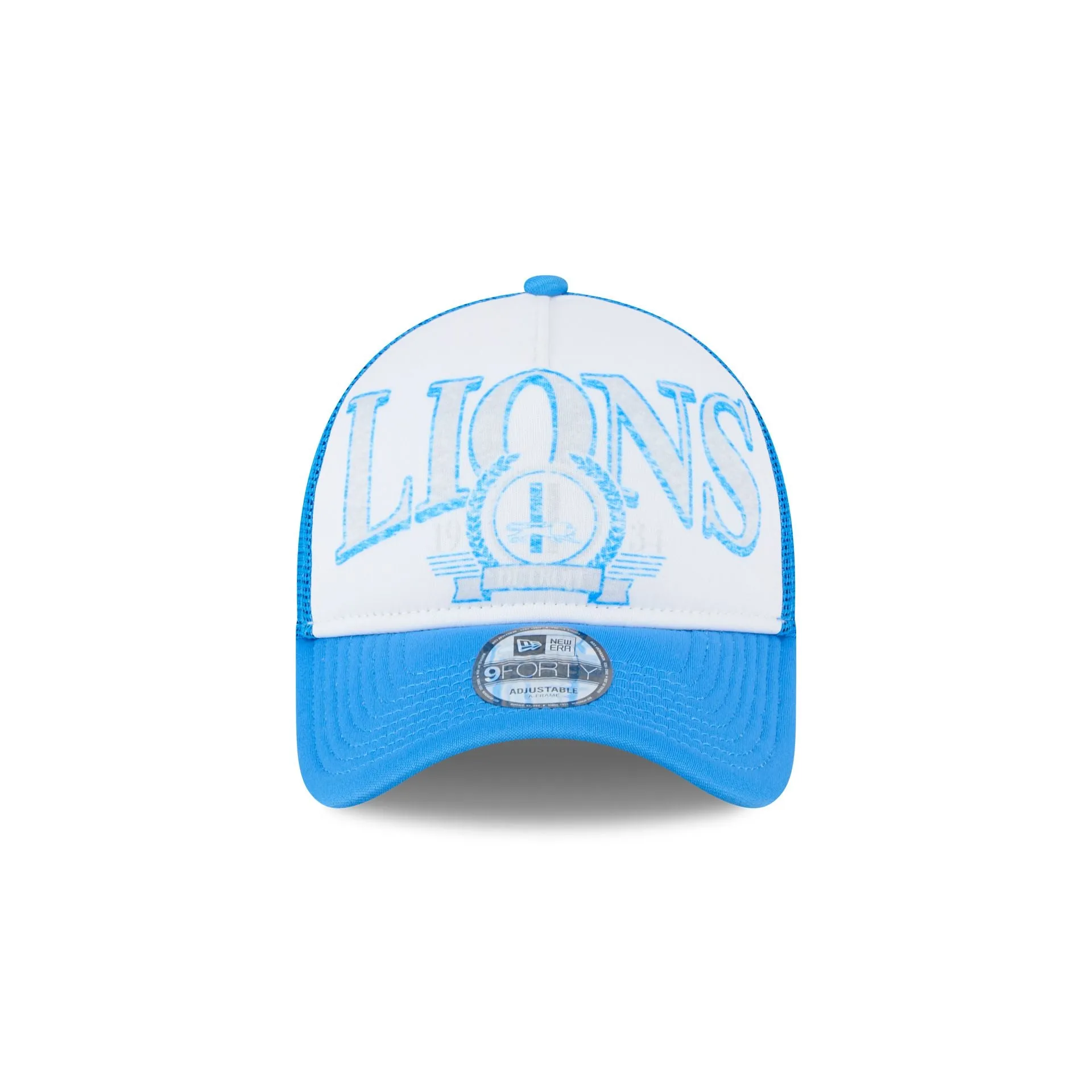 Detroit Lions Distressed 9FORTY A-Frame Trucker Hat sold by New Era product image thumbnail 2