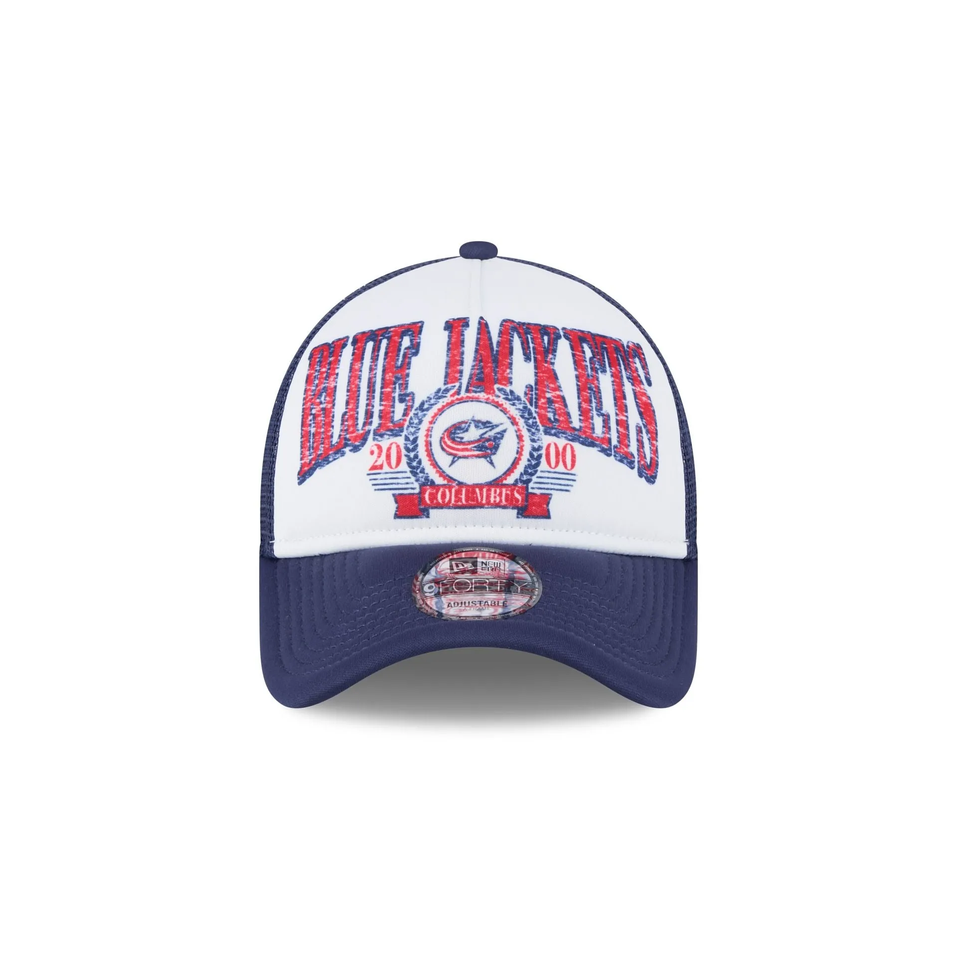 Columbus Blue Jackets Distressed 9FORTY A-Frame Trucker Hat sold by New Era product image thumbnail 2