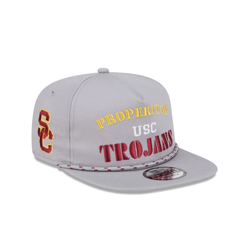 USC Trojans Vintage Gray Rope Golfer Hat sold by New Era