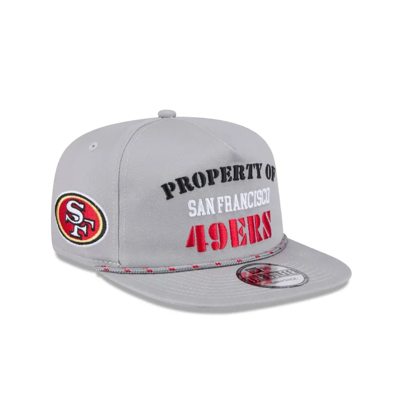 San Francisco 49ers Vintage Gray Rope Golfer Hat sold by New Era