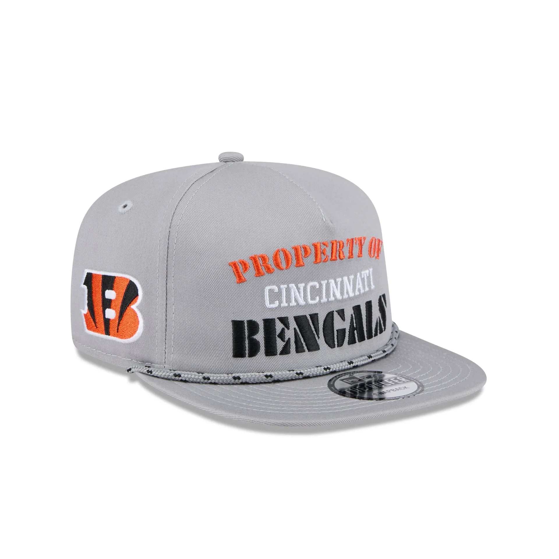 Cincinnati Bengals Vintage Gray Rope Golfer Hat sold by New Era