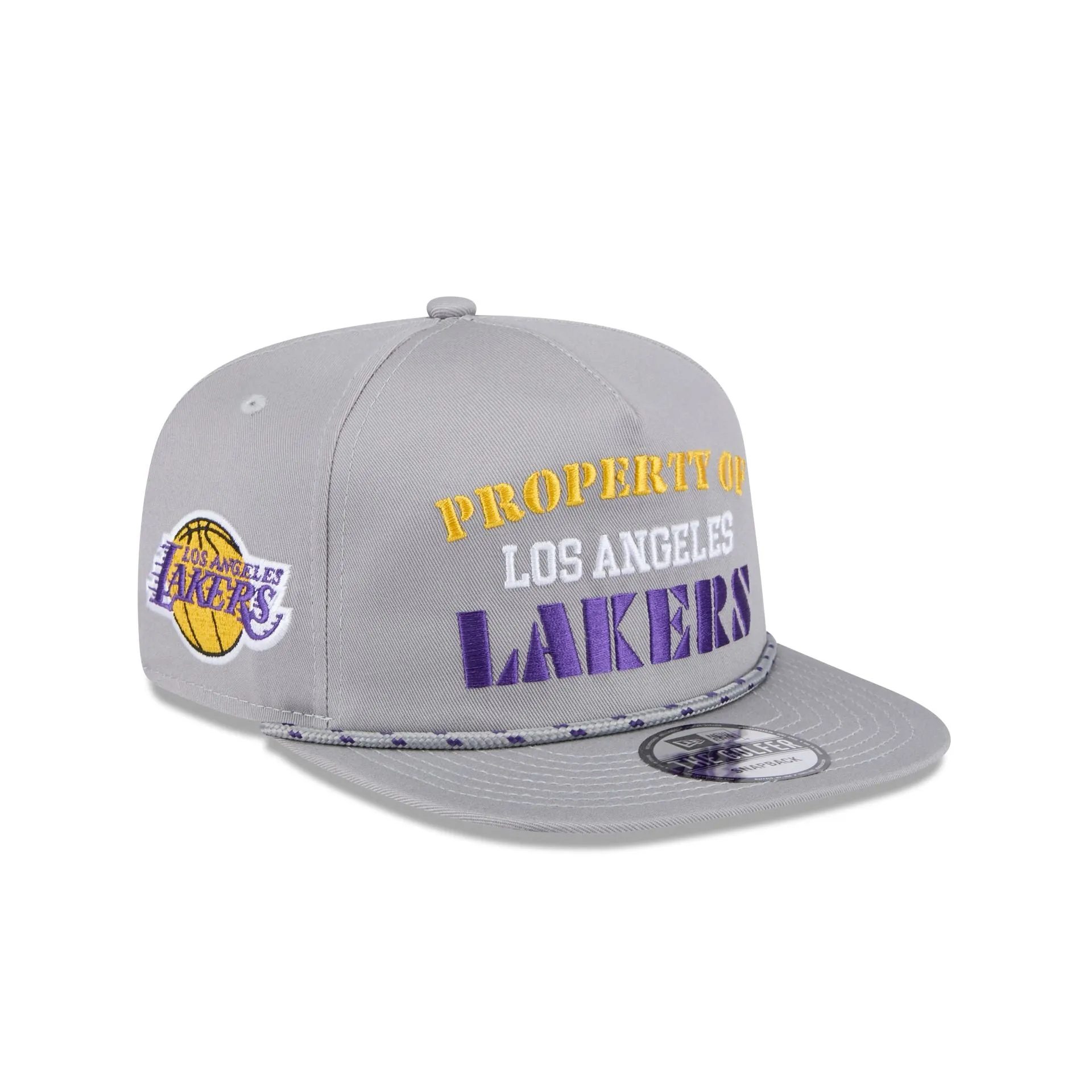 Los Angeles Lakers Vintage Gray Rope Golfer Hat sold by New Era