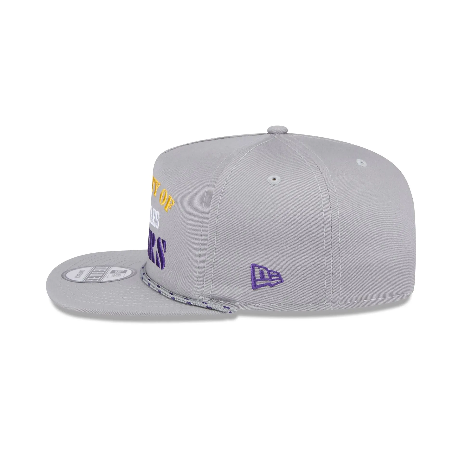 Los Angeles Lakers Vintage Gray Rope Golfer Hat sold by New Era product image thumbnail 5