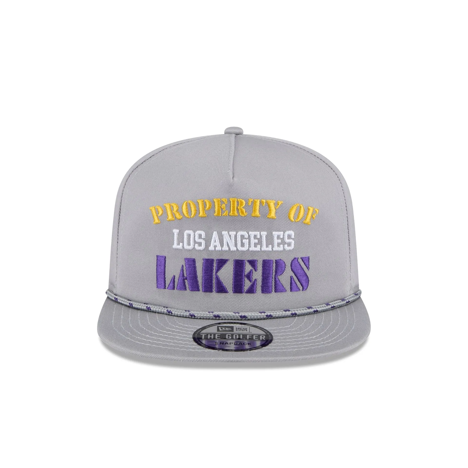 Los Angeles Lakers Vintage Gray Rope Golfer Hat sold by New Era product image thumbnail 2