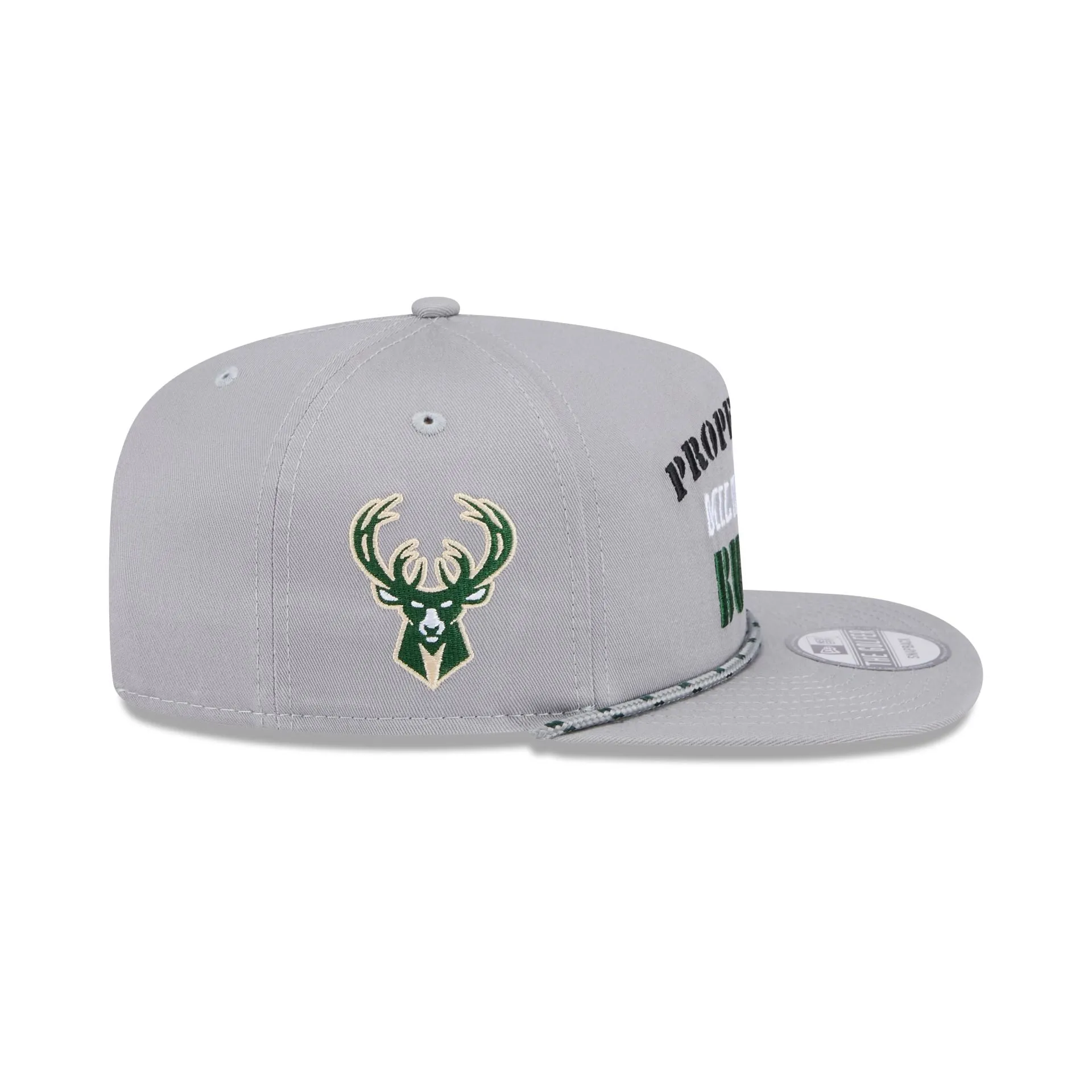 Milwaukee Bucks Vintage Gray Rope Golfer Hat sold by New Era product image thumbnail 4