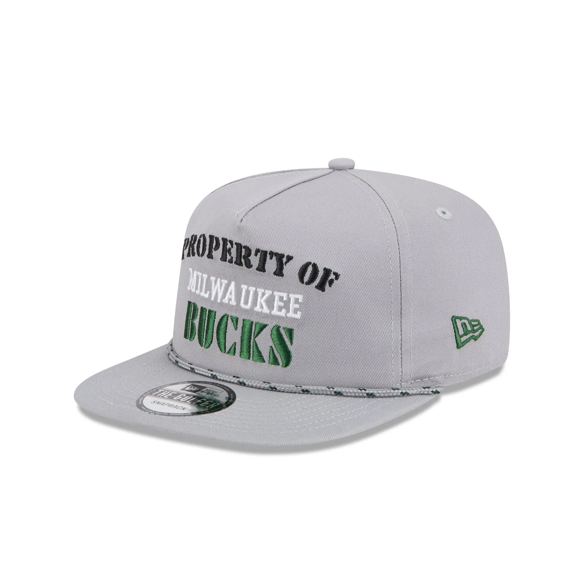 Milwaukee Bucks Vintage Gray Rope Golfer Hat sold by New Era product image thumbnail 3