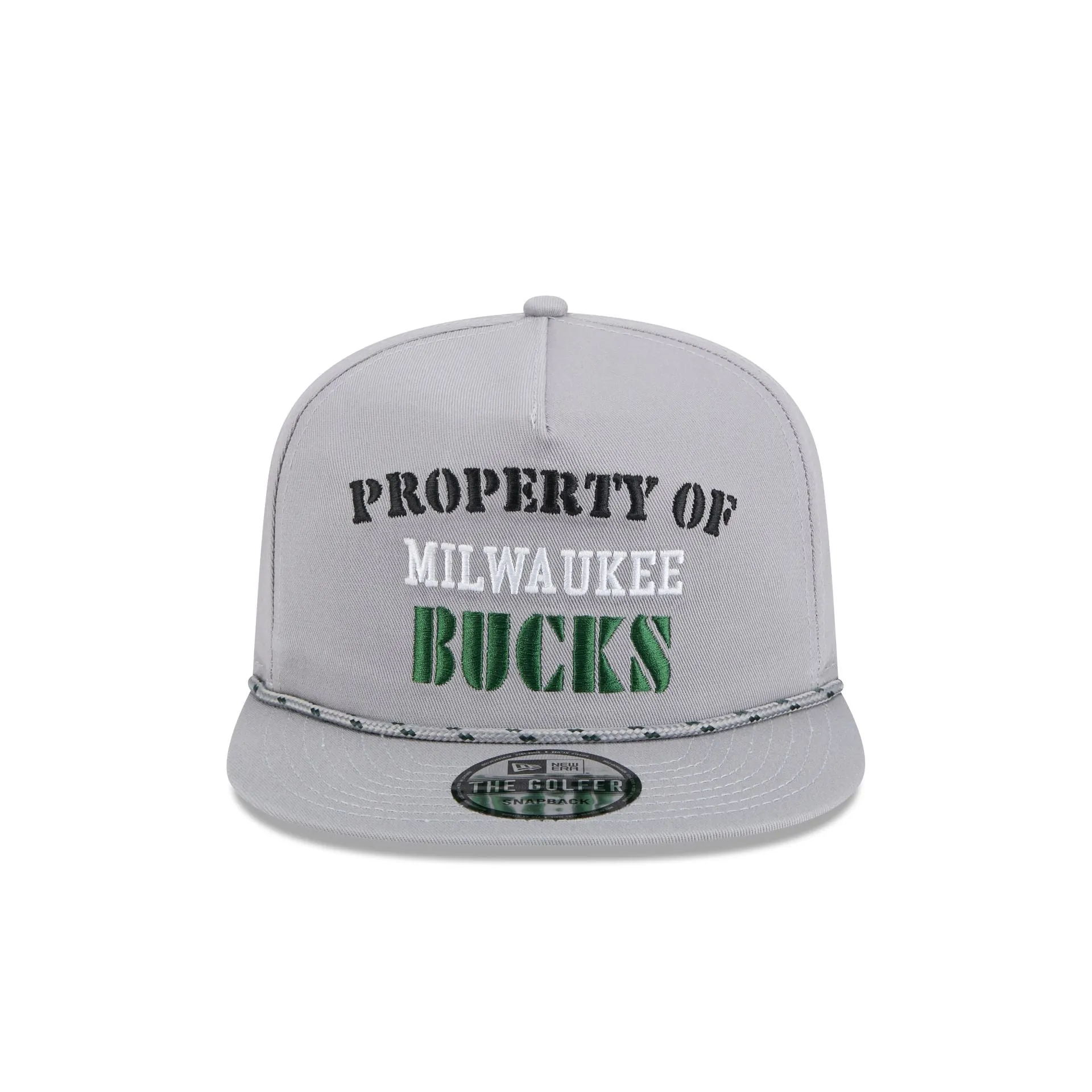 Milwaukee Bucks Vintage Gray Rope Golfer Hat sold by New Era product image thumbnail 2