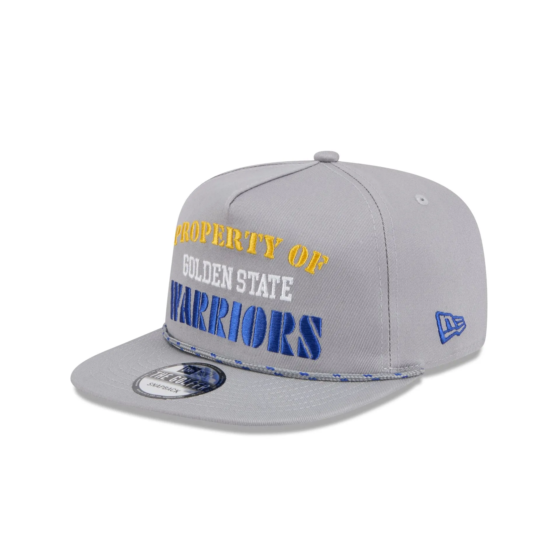 Golden State Warriors Vintage Gray Rope Golfer Hat sold by New Era product image thumbnail 3