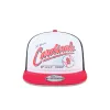St. Louis Cardinals Retro Script 9FIFTY A-Frame Trucker Hat sold by New Era