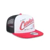 St. Louis Cardinals Retro Script 9FIFTY A-Frame Trucker Hat sold by New Era