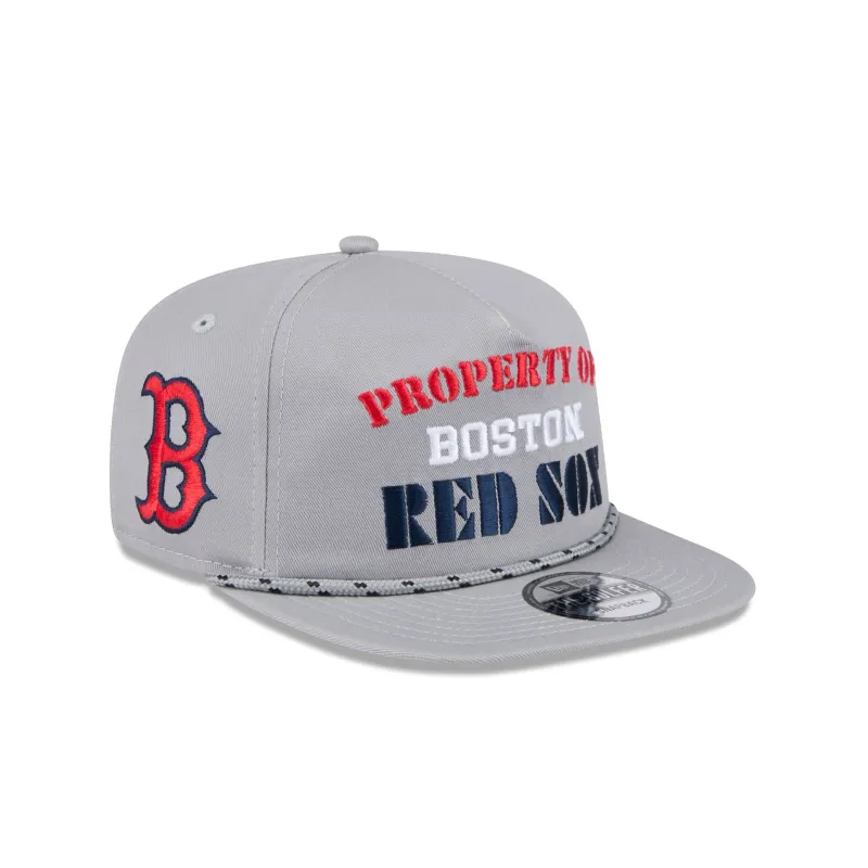 Boston Red Sox Vintage Gray Rope Golfer Hat sold by New Era