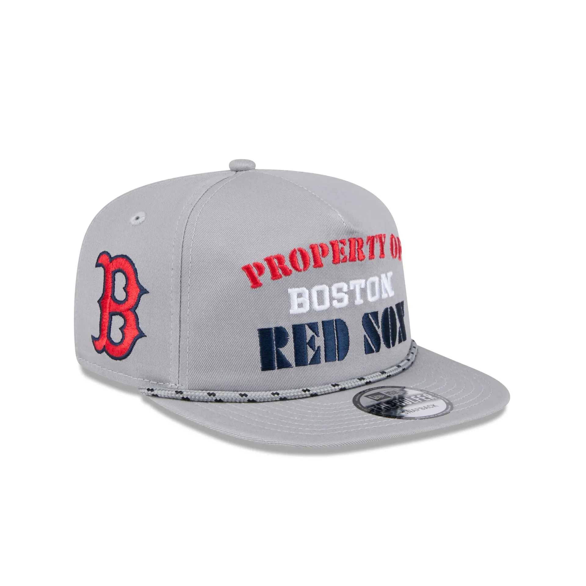 Boston Red Sox Vintage Gray Rope Golfer Hat sold by New Era