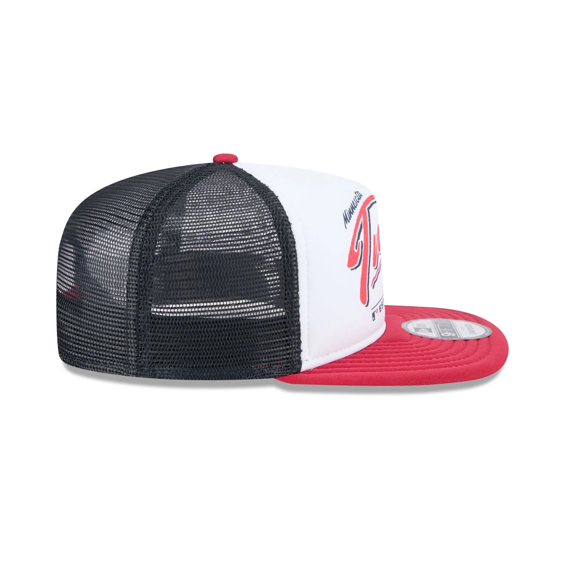 Minnesota Twins Retro Script 9FIFTY A-Frame Trucker Hat sold by New Era product image thumbnail 5