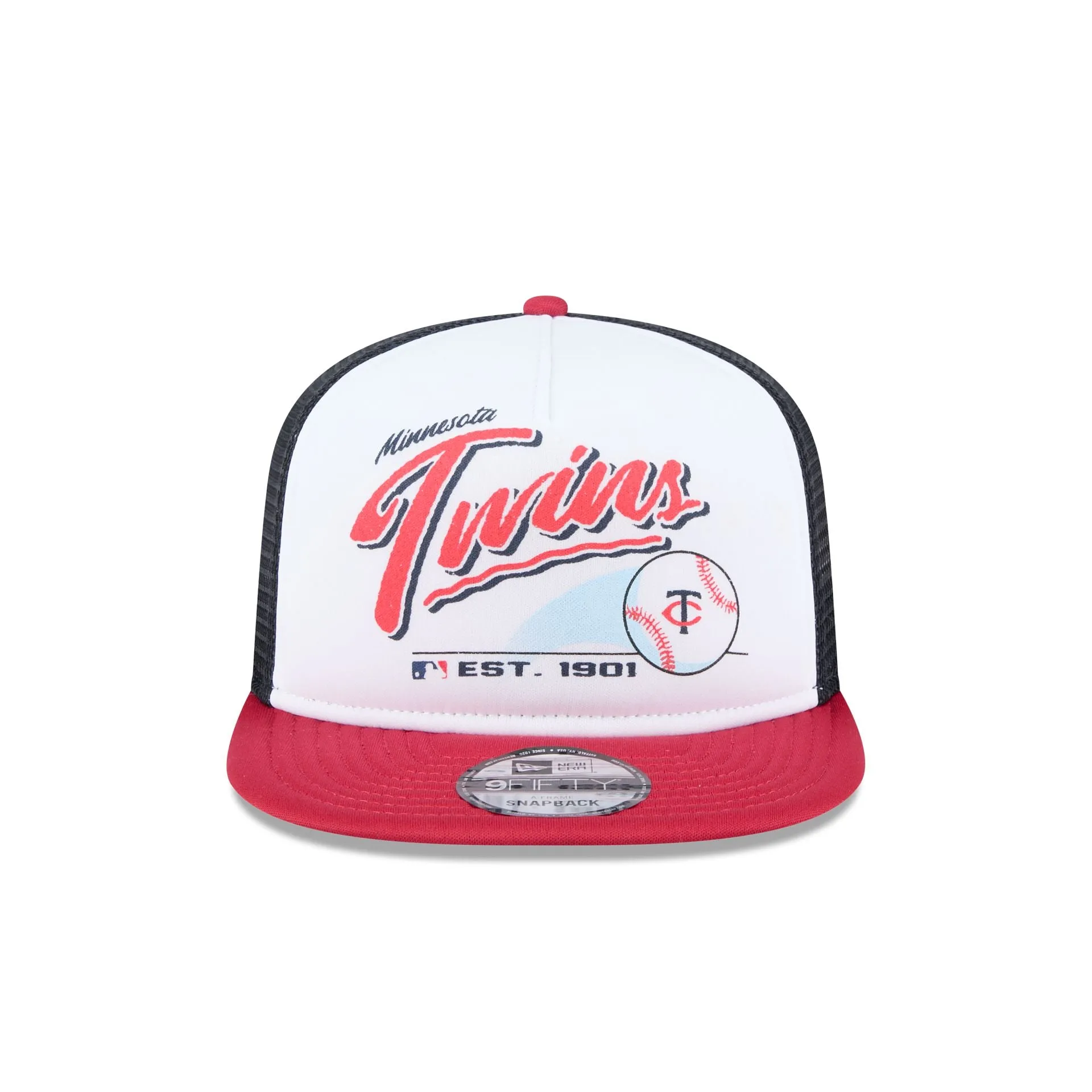 Minnesota Twins Retro Script 9FIFTY A-Frame Trucker Hat sold by New Era product image thumbnail 2