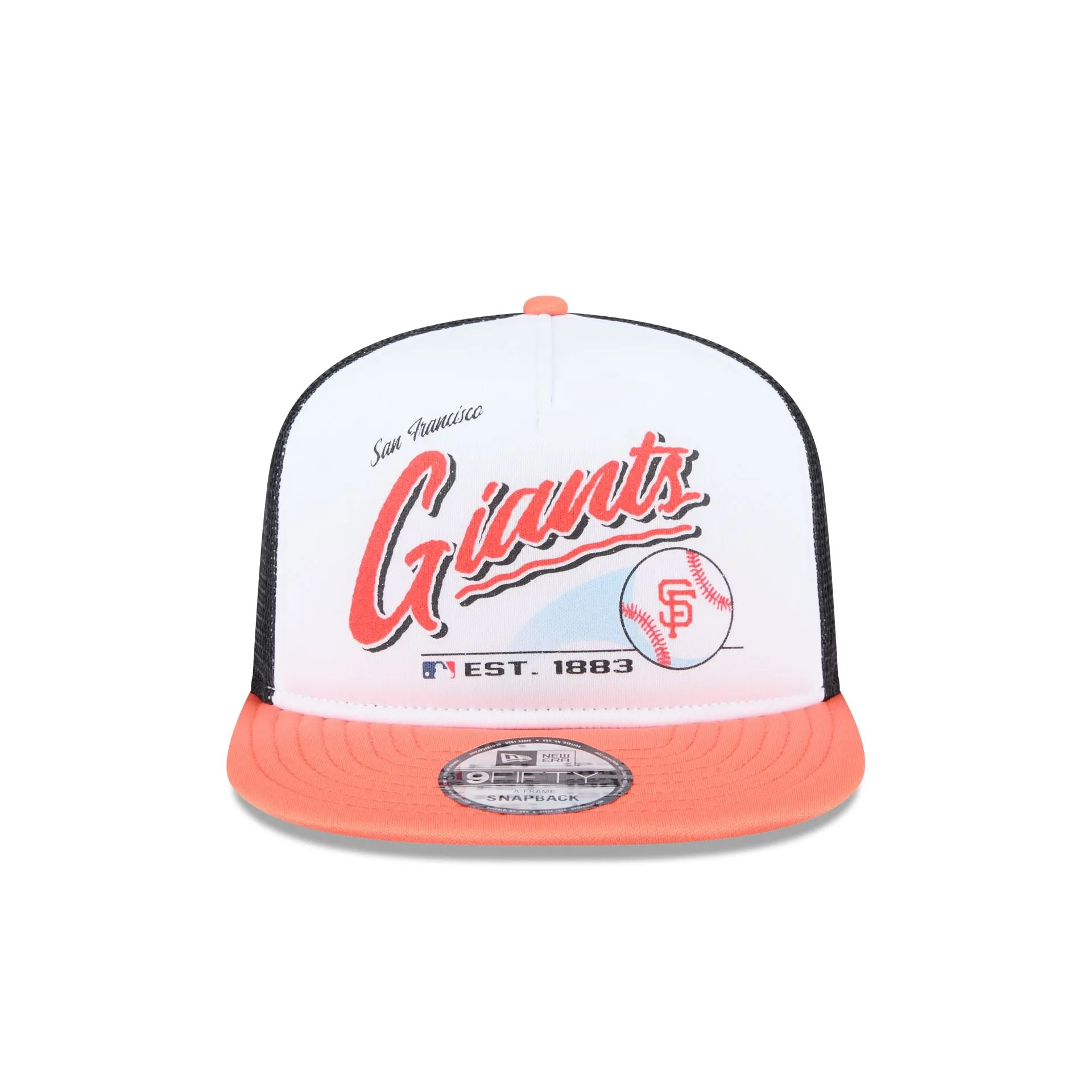 San Francisco Giants Retro Script 9FIFTY A-Frame Trucker Hat sold by New Era product image thumbnail 2