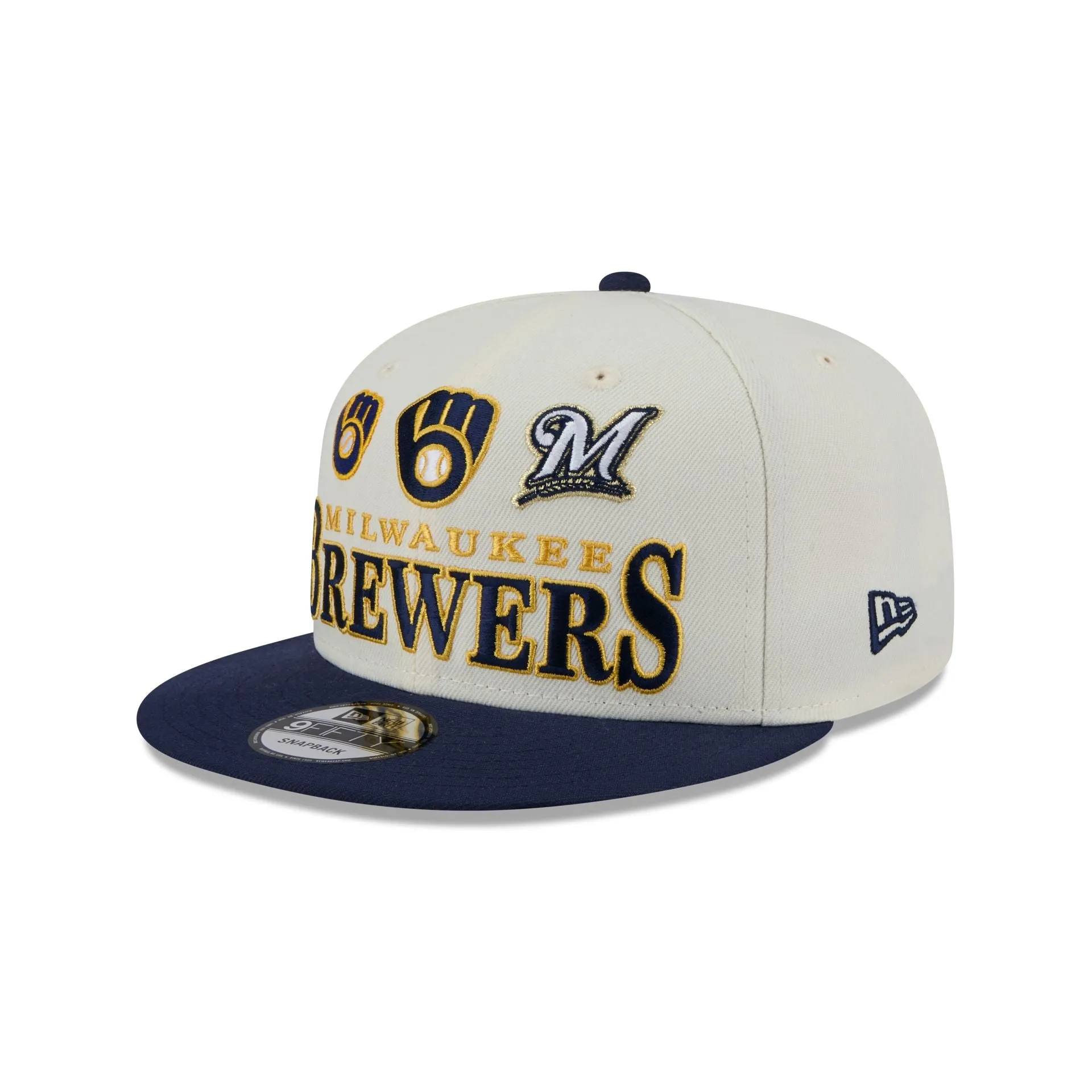 Milwaukee Brewers Archive 9FIFTY Snapback Hat sold by New Era