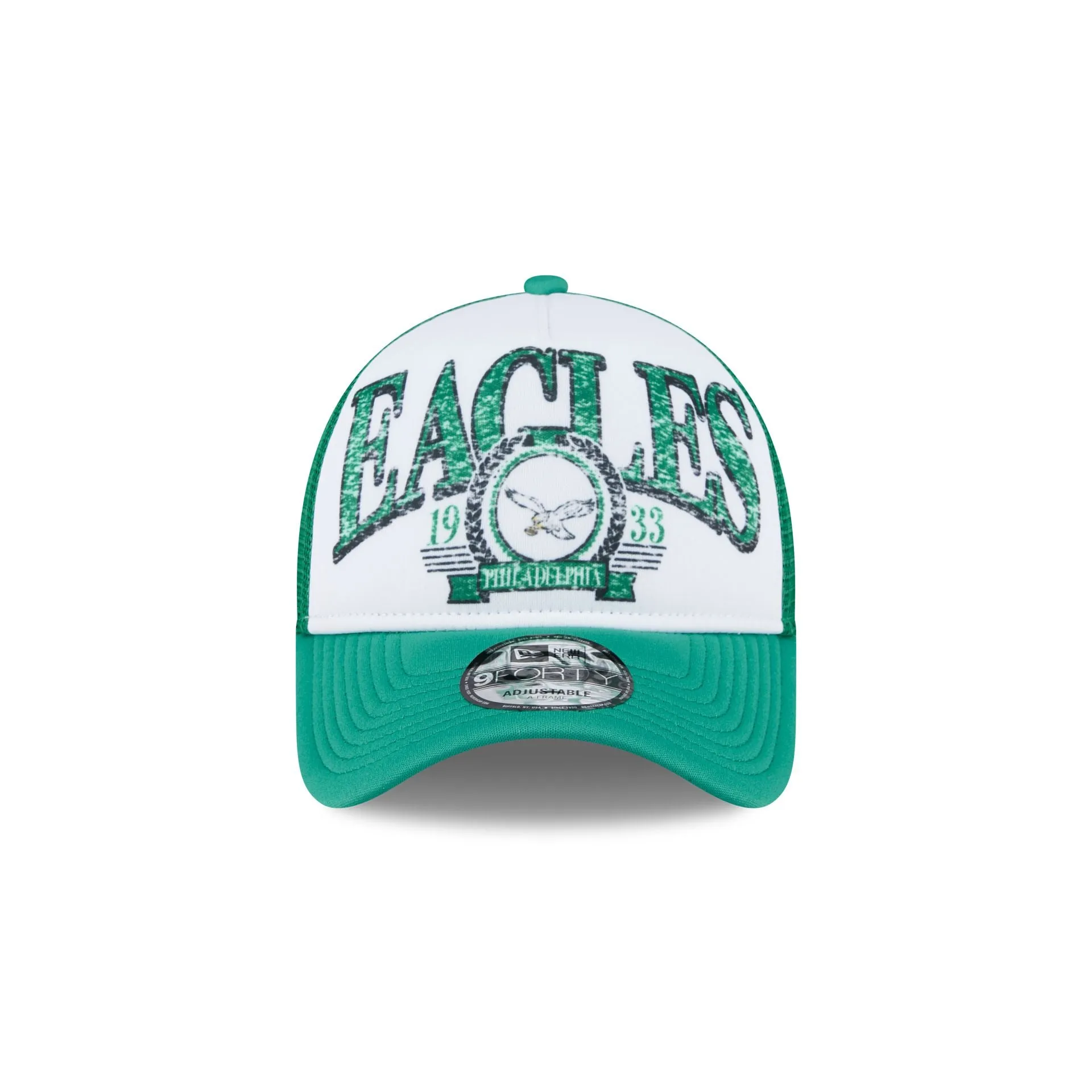 Philadelphia Eagles Distressed 9FORTY A-Frame Trucker Hat sold by New Era product image thumbnail 2