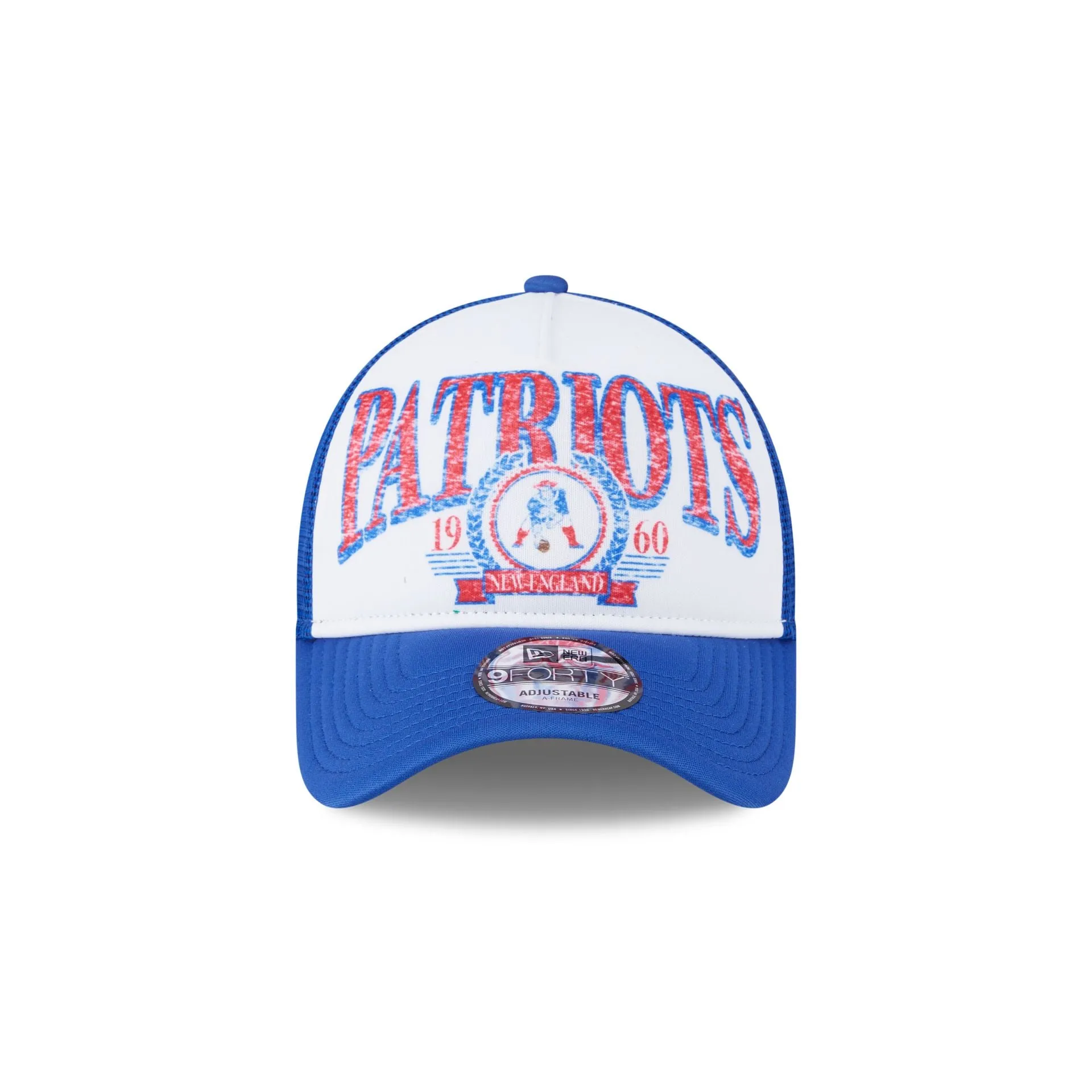 New England Patriots Distressed 9FORTY A-Frame Trucker Hat sold by New Era product image thumbnail 2