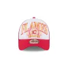 Calgary Flames Distressed 9FORTY A-Frame Trucker Hat sold by New Era