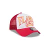 Calgary Flames Distressed 9FORTY A-Frame Trucker Hat sold by New Era
