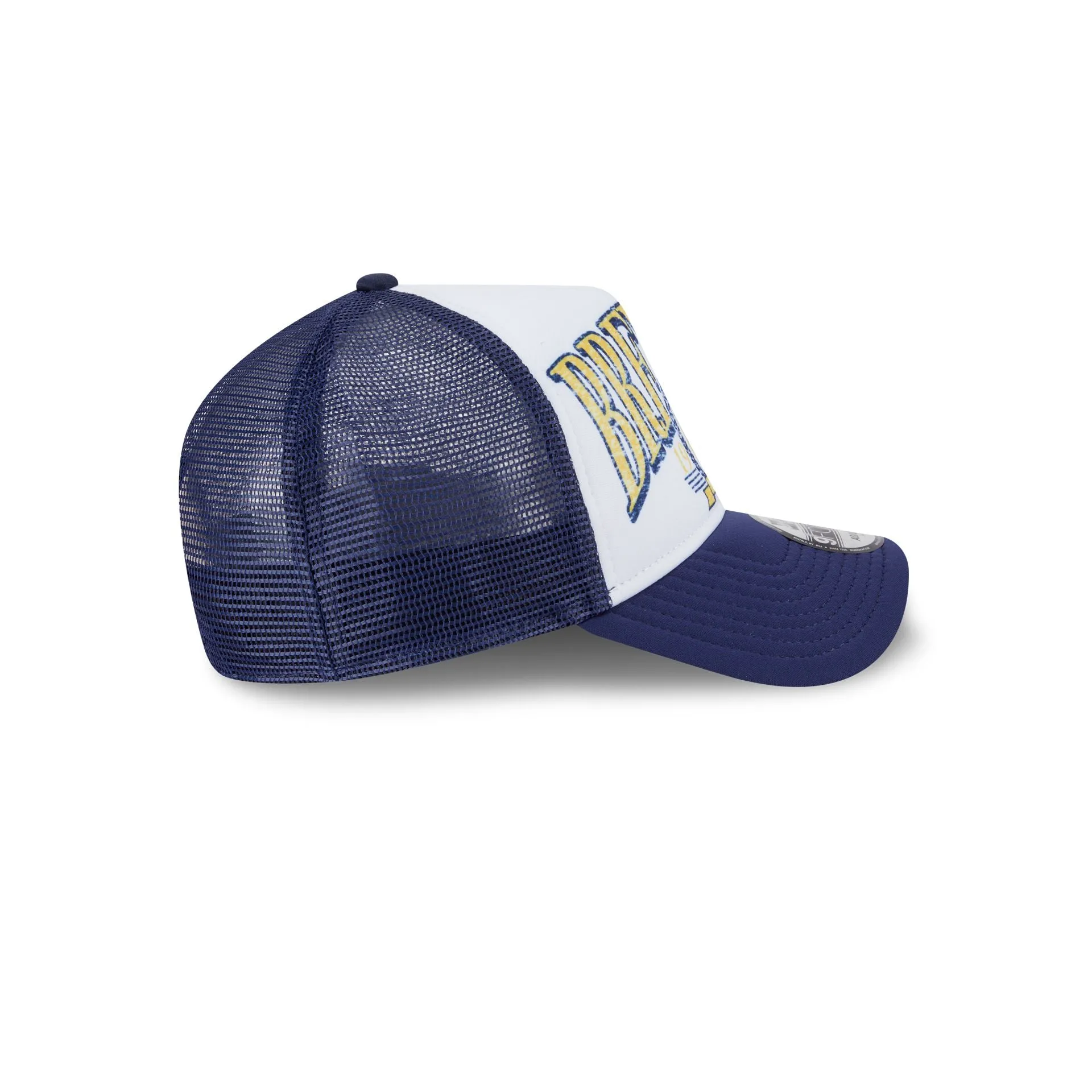 Milwaukee Brewers Distressed 9FORTY A-Frame Trucker Hat sold by New Era product image thumbnail 5