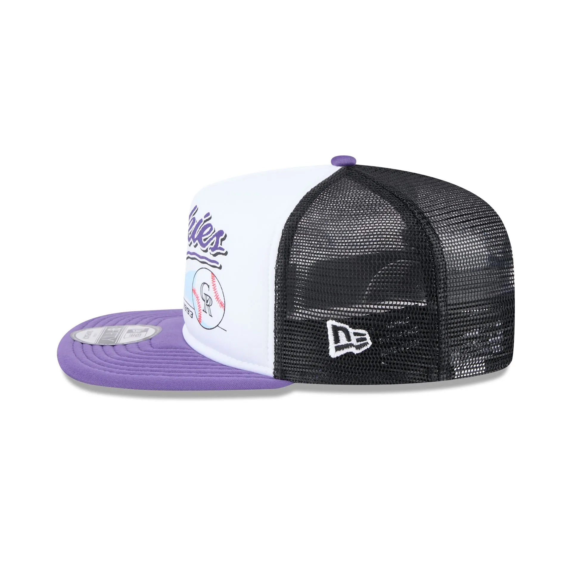 Colorado Rockies Retro Script 9FIFTY A-Frame Trucker Hat sold by New Era product image thumbnail 4