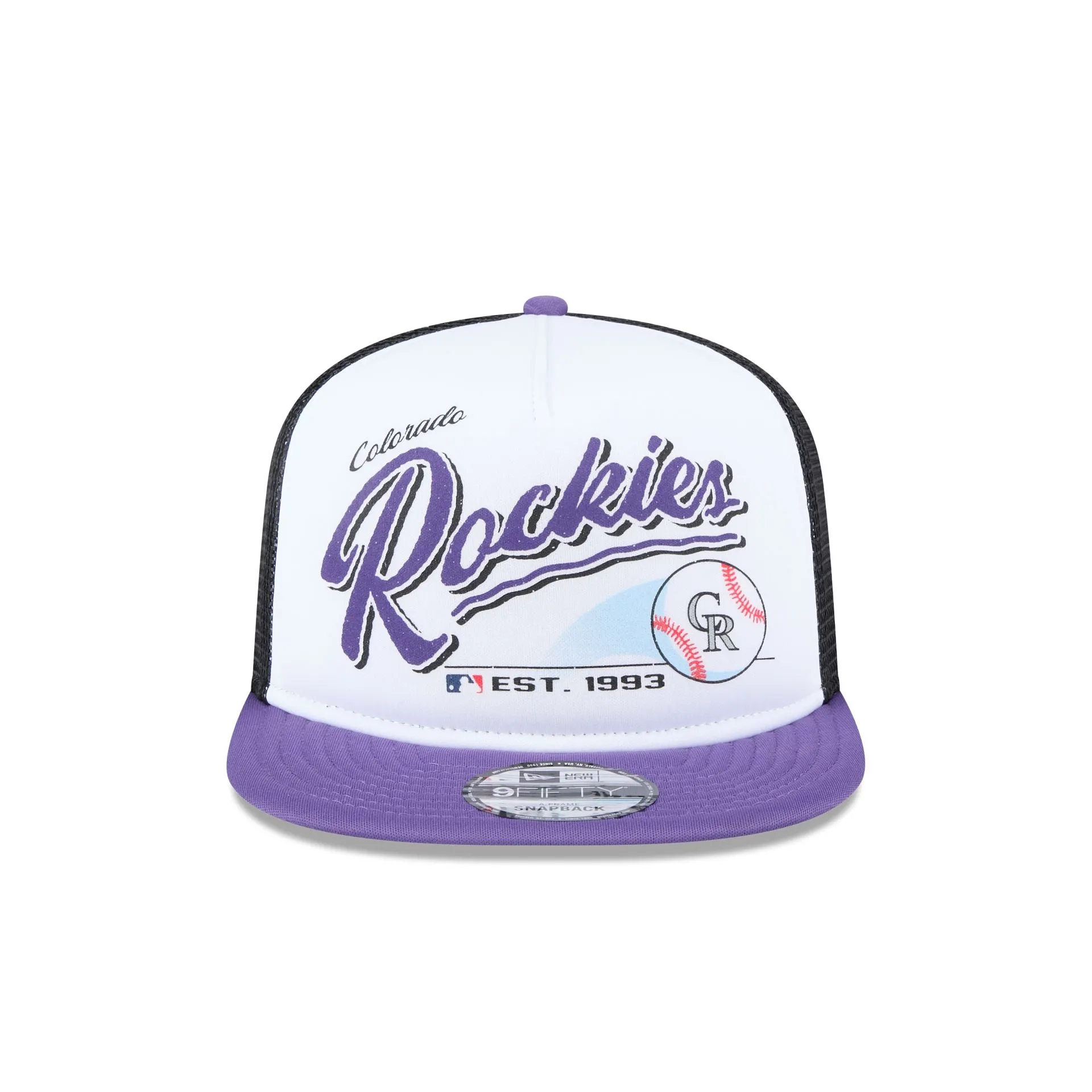 Colorado Rockies Retro Script 9FIFTY A-Frame Trucker Hat sold by New Era product image thumbnail 2