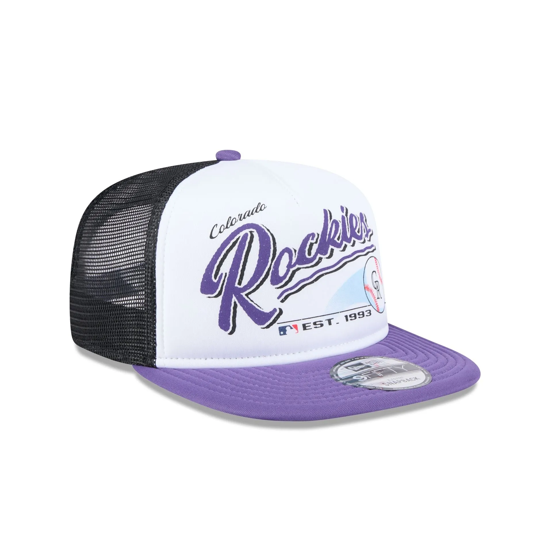 Colorado Rockies Retro Script 9FIFTY A-Frame Trucker Hat sold by New Era product image thumbnail 3