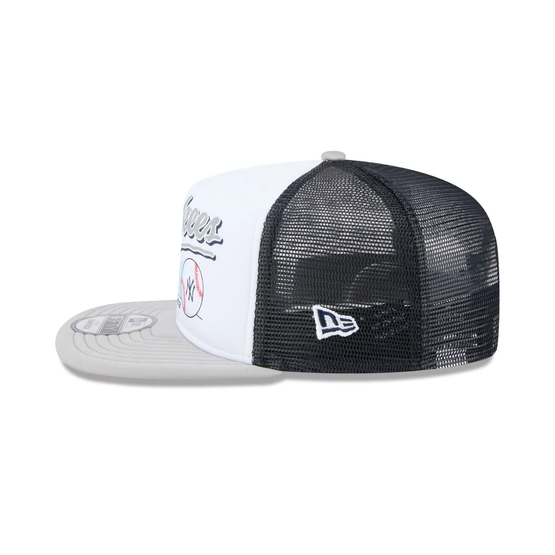 New York Yankees Retro Script 9FIFTY A-Frame Trucker Hat sold by New Era product image thumbnail 4