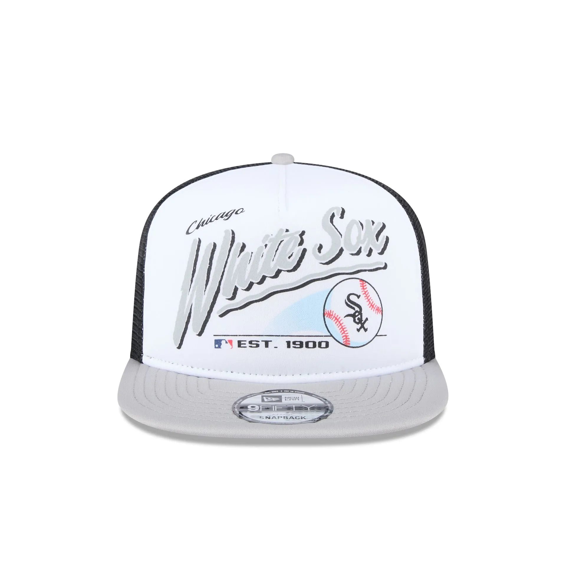 Chicago White Sox Retro Script 9FIFTY A-Frame Trucker Hat sold by New Era product image thumbnail 2