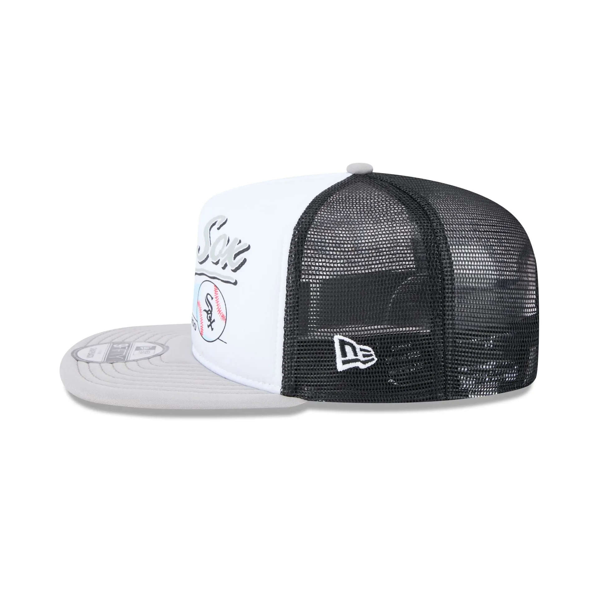 Chicago White Sox Retro Script 9FIFTY A-Frame Trucker Hat sold by New Era product image thumbnail 4