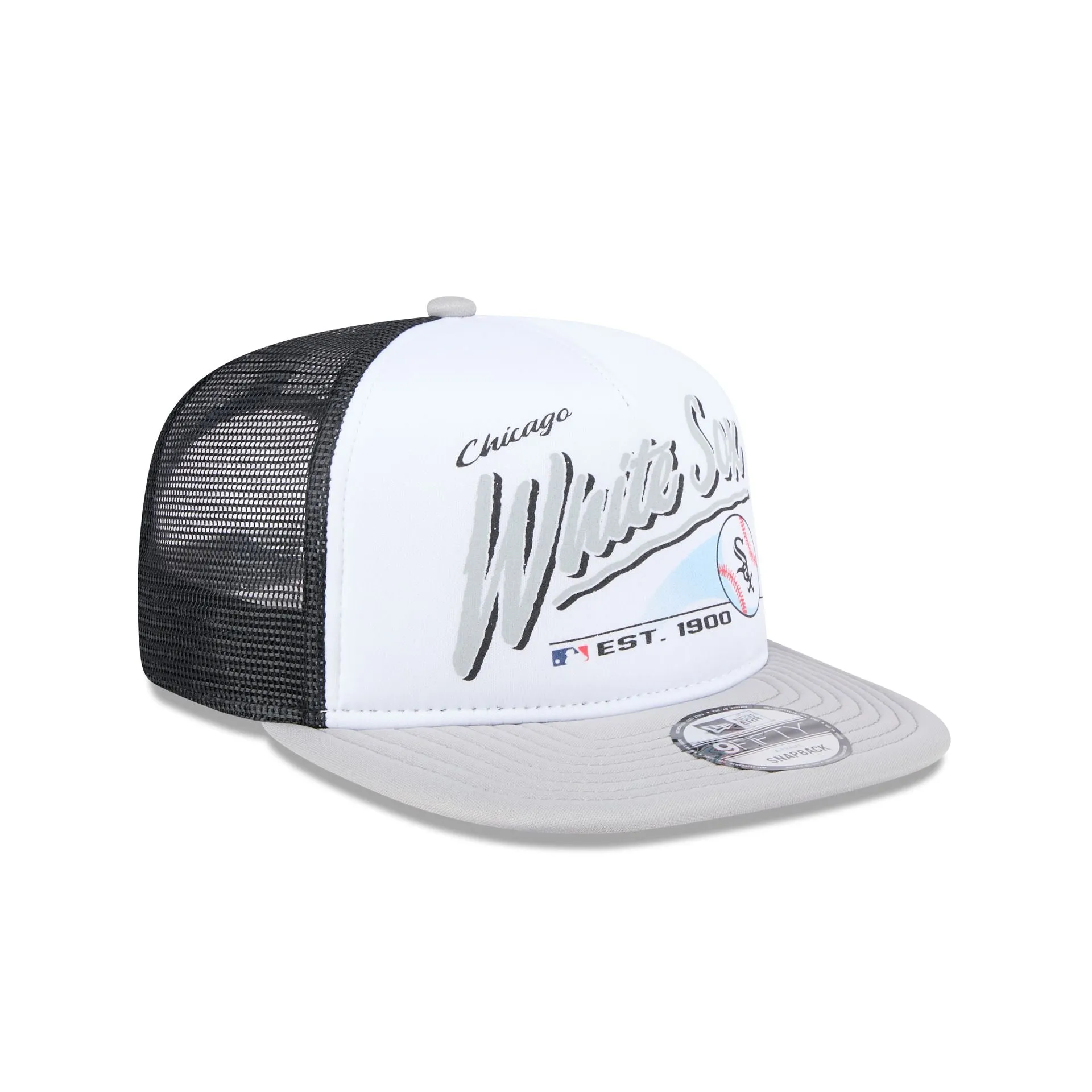 Chicago White Sox Retro Script 9FIFTY A-Frame Trucker Hat sold by New Era product image thumbnail 3