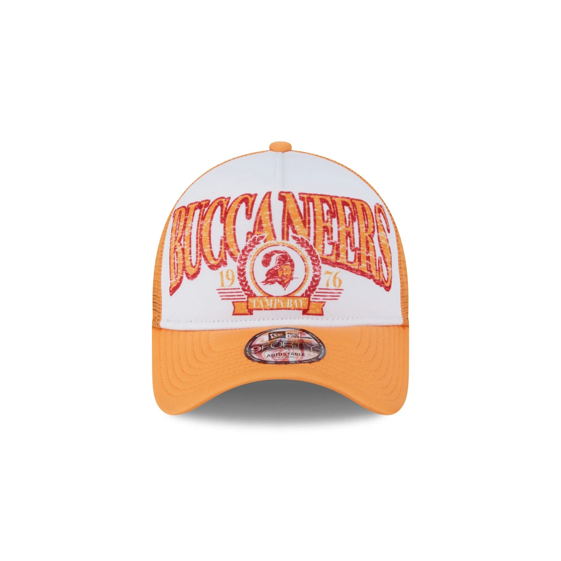 Tampa Bay Buccaneers Distressed 9FORTY A-Frame Trucker Hat sold by New Era product image thumbnail 2