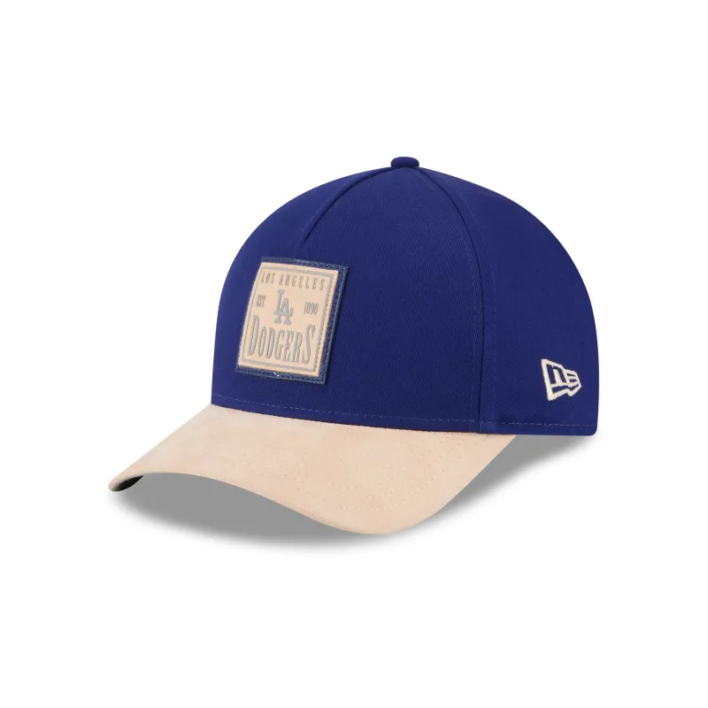 Los Angeles Dodgers Suede Patch 9FORTY M-Crown A-Frame Adjustable Hat sold by New Era