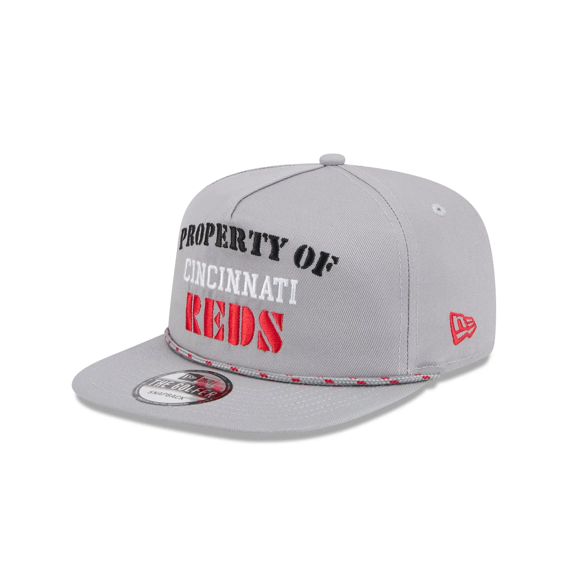 Cincinnati Reds Vintage Gray Rope Golfer Hat sold by New Era product image thumbnail 3