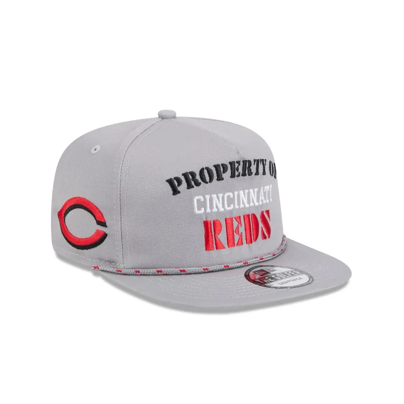 Cincinnati Reds Vintage Gray Rope Golfer Hat sold by New Era